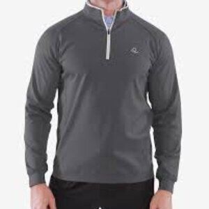 Deolax Shirt Mens XXL Gray 1/4 Zip 4 Way Stretch Performance Golf Pullover NWT